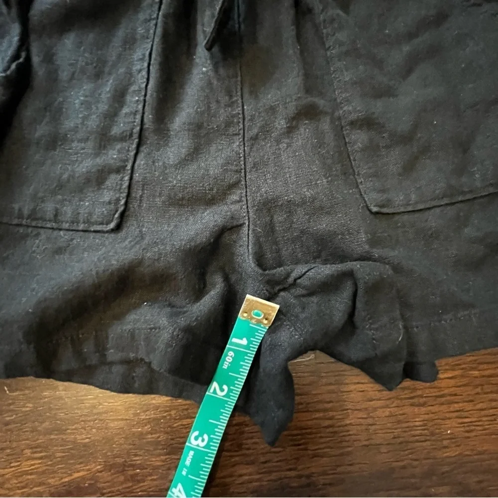 Old Navy Black Linen Girls Romper size small (6-7)